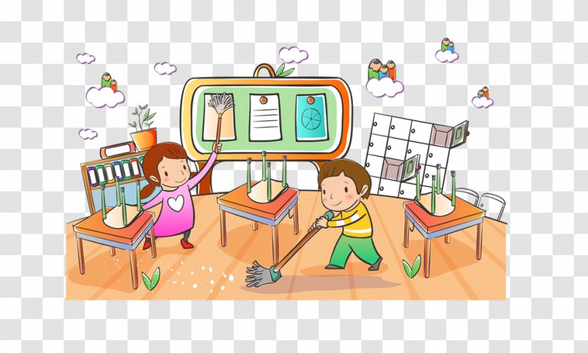 Student Child School Cartoon Clip Art - Hand-painted Children 2 Transparent PNG