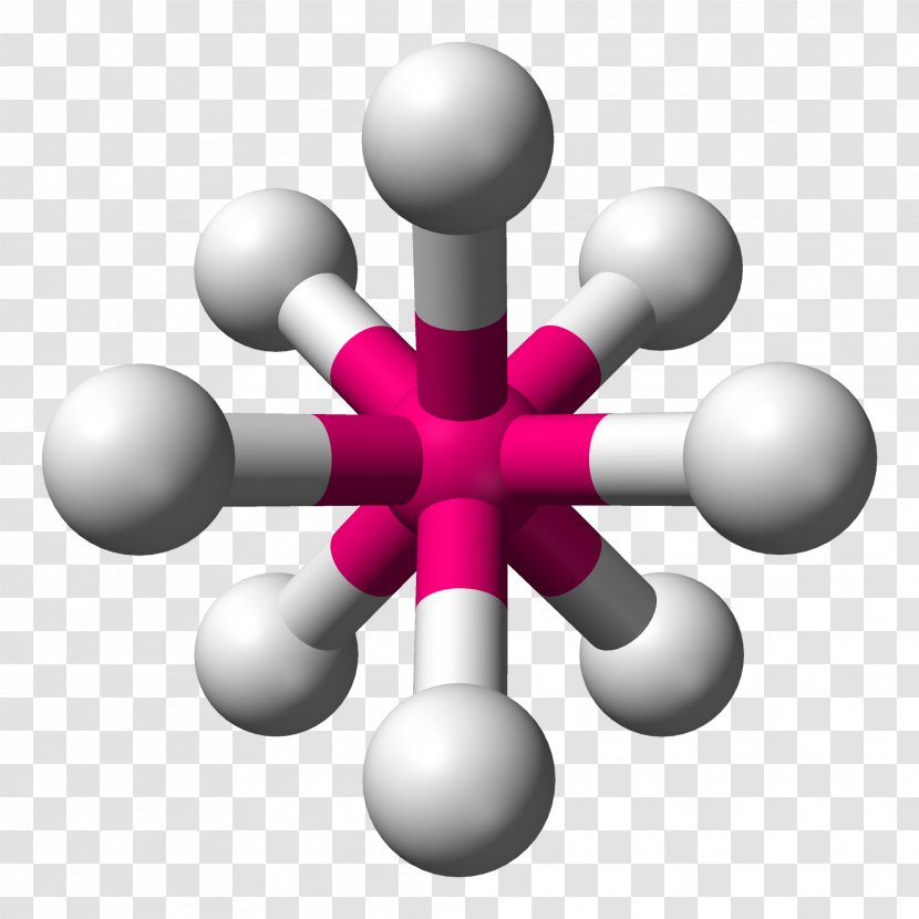 VSEPR Theory Square Antiprismatic Molecular Geometry Molecule - Ax Transparent PNG