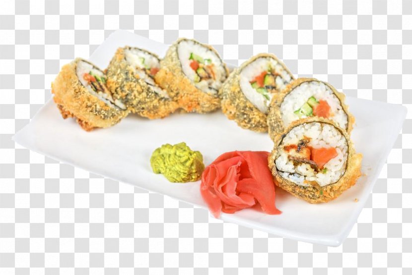 Sushi Japanese Cuisine California Roll Gimbap Barbecue - Beef Plate Transparent PNG