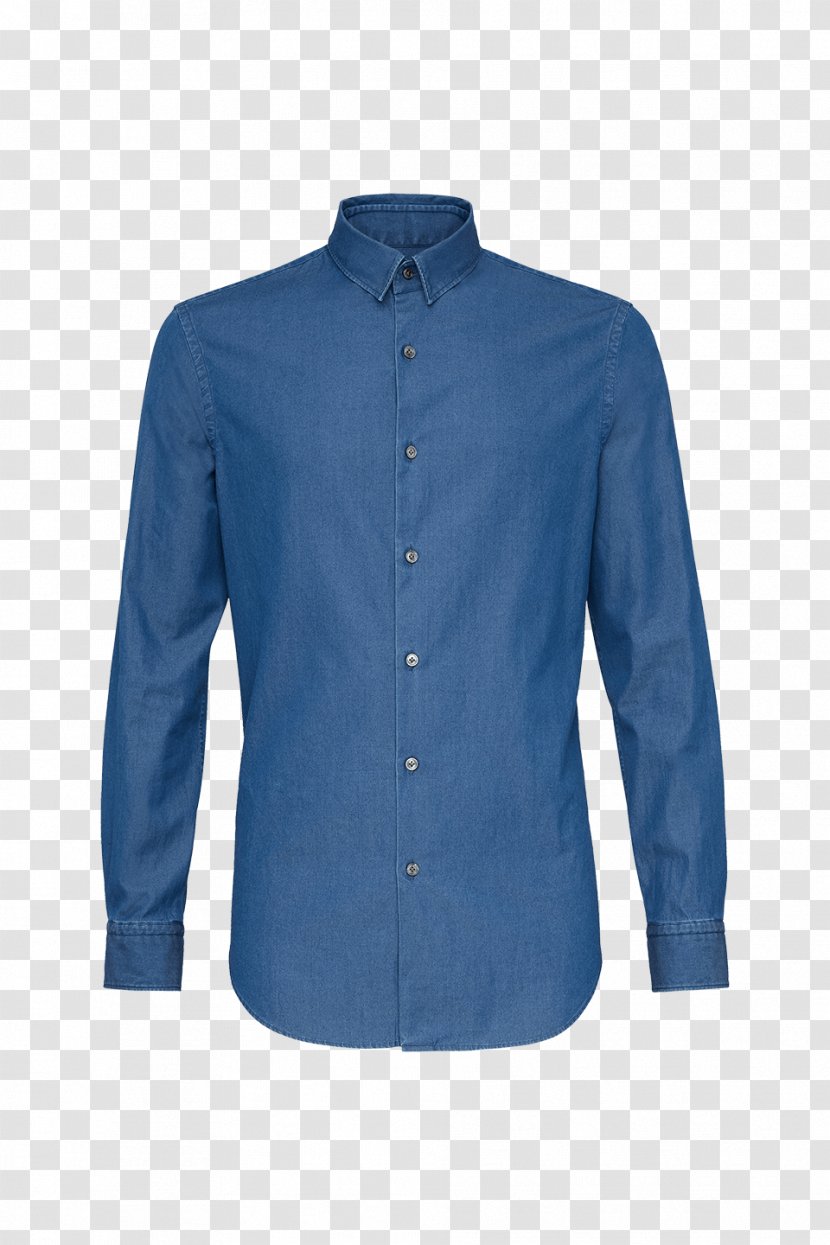 Blouse - Electric Blue - Button Down Shirt Transparent PNG