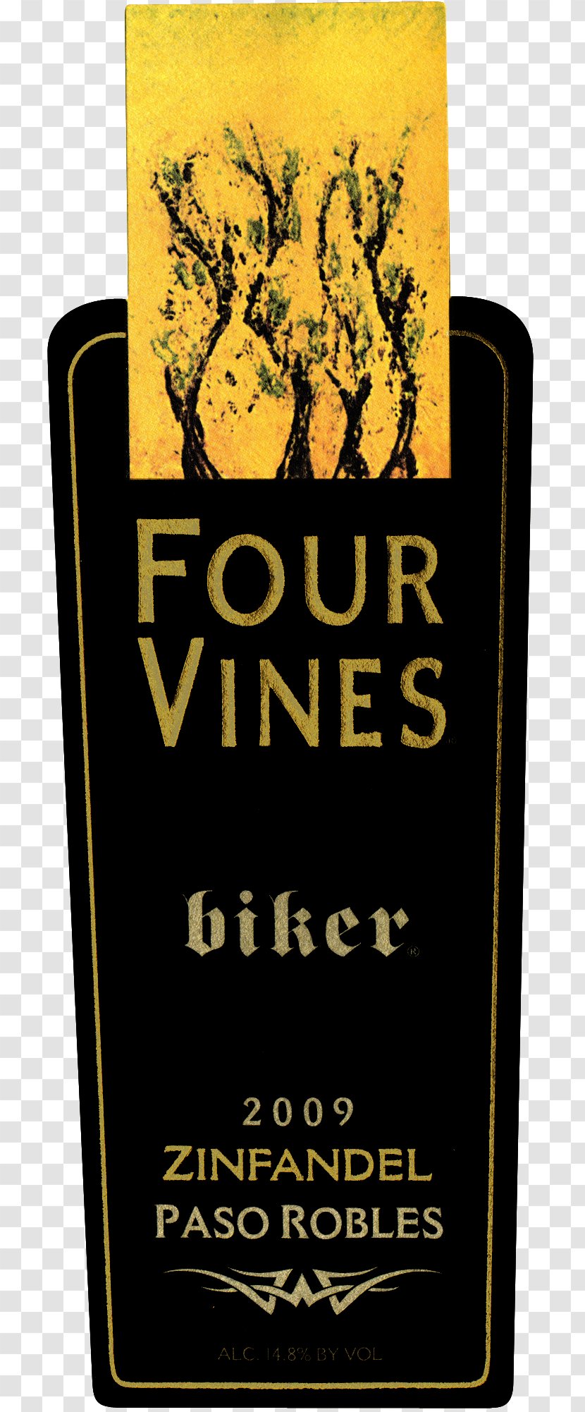 Sonoma County, California Four Vines Zinfandel Old Vine Cuvee Ovc 750ml Font - Piedmont Candy Co Transparent PNG