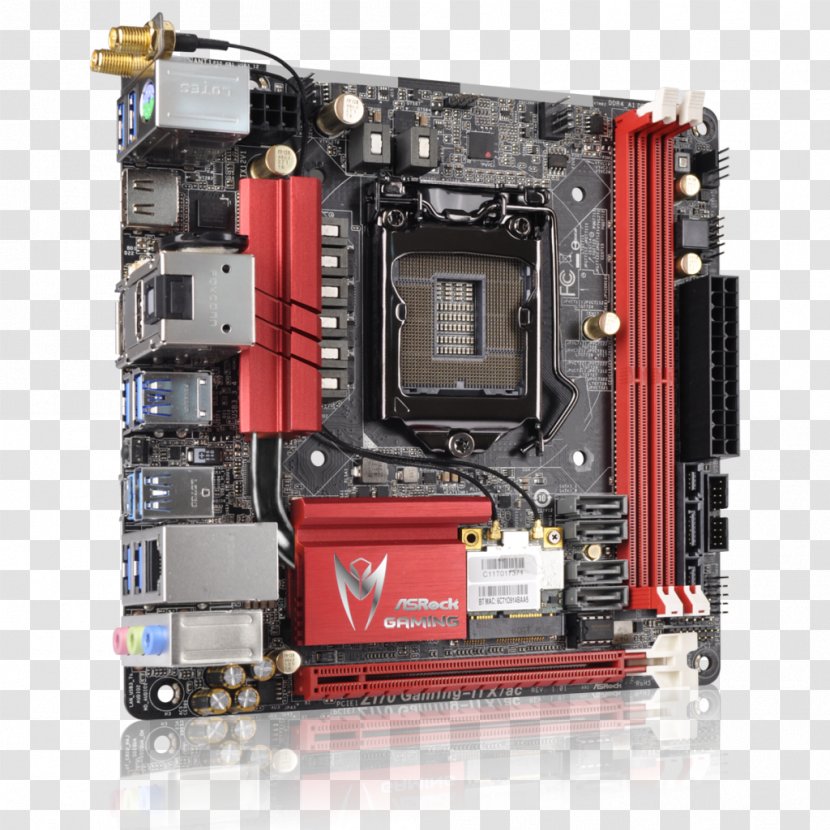 Intel Mini-ITX Motherboard ASUS Z170 Gaming ASRock - Personal Computer Hardware Transparent PNG