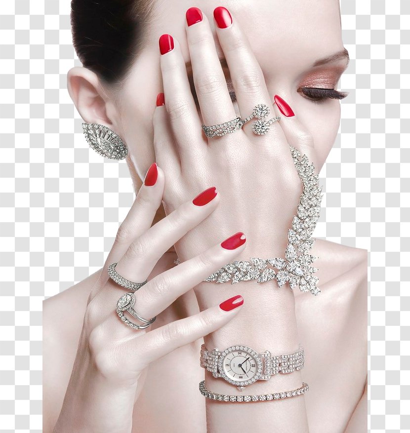 Jewellery Bijin Model Ring - Hand - Jewelry Transparent PNG