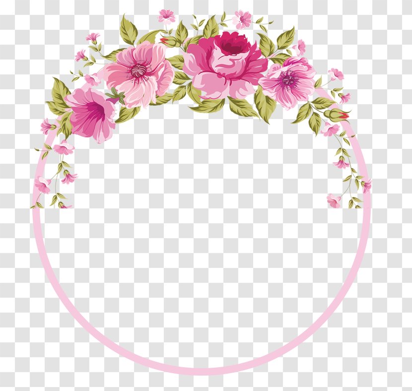 Flower Stock Photography Clip Art - Pink Flowers - Border Transparent PNG