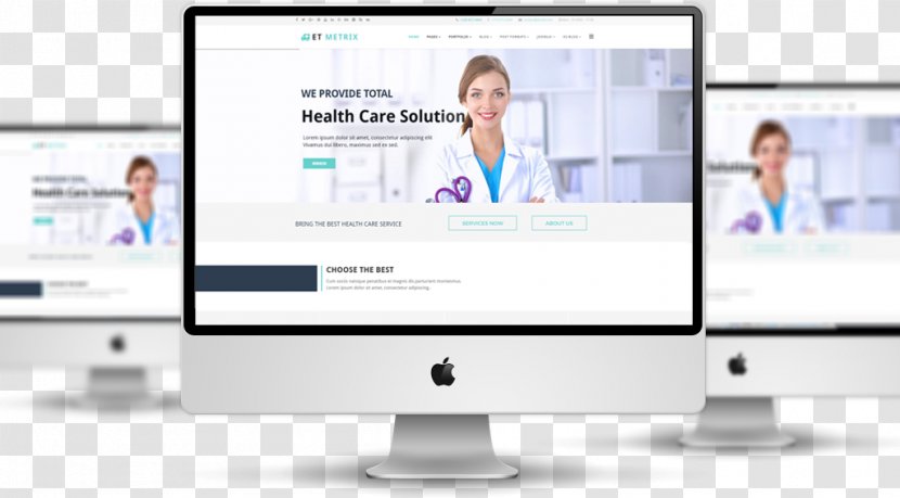 Responsive Web Design Template System Development - Medical Transparent PNG