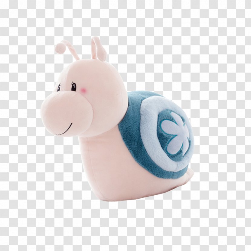 Doll Stuffed Toy Blue Infant - Pig Like Mammal - Snails Transparent PNG