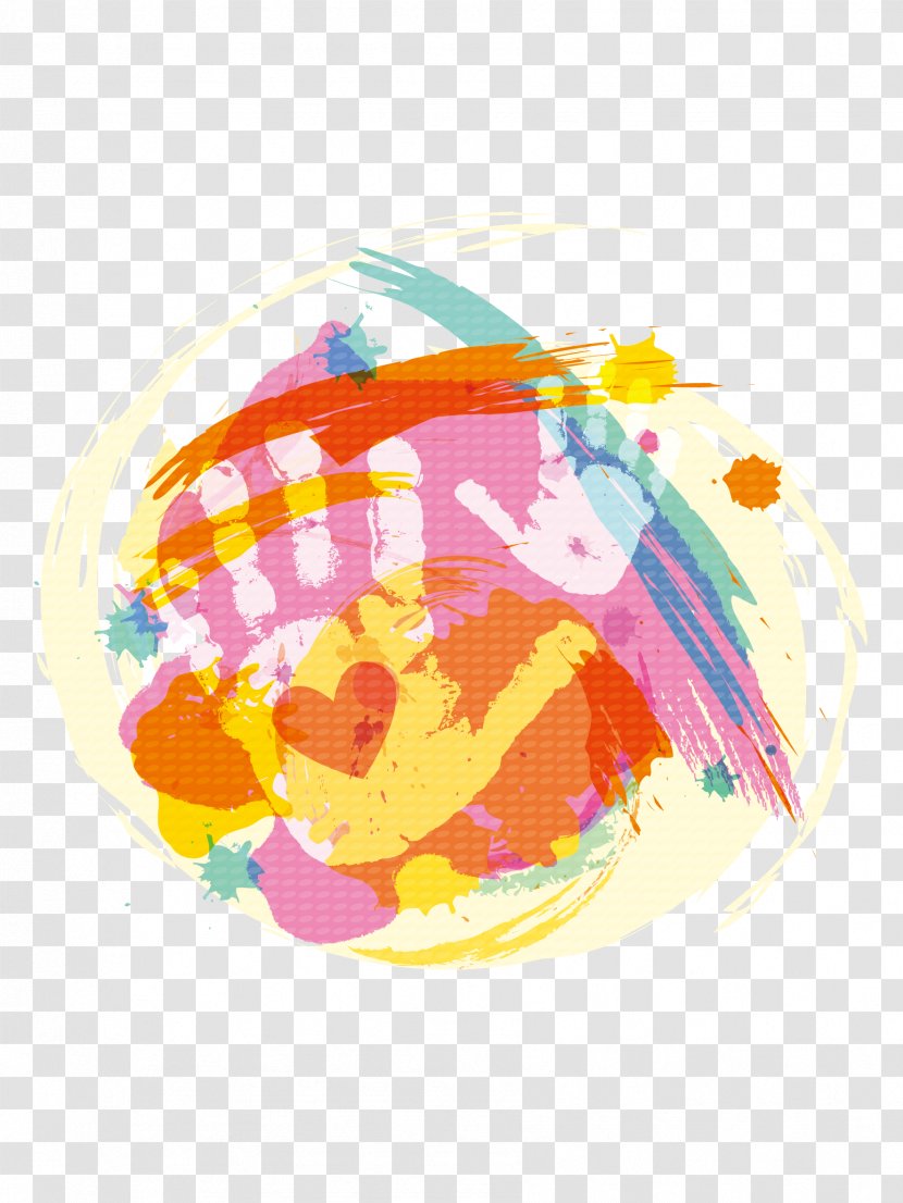 Watercolor Painting Euclidean Vector Art - Easter Egg - Graffiti Slap Transparent PNG