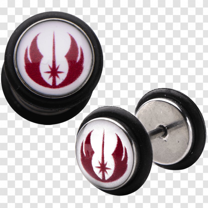 Earring Anakin Skywalker Body Jewellery Star Wars - Cufflink - Jedi Order Symbol Transparent PNG