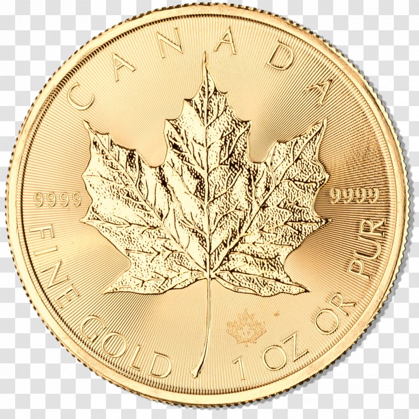 Canadian Gold Maple Leaf Coin Australian Nugget Britannia - Corporation Transparent PNG