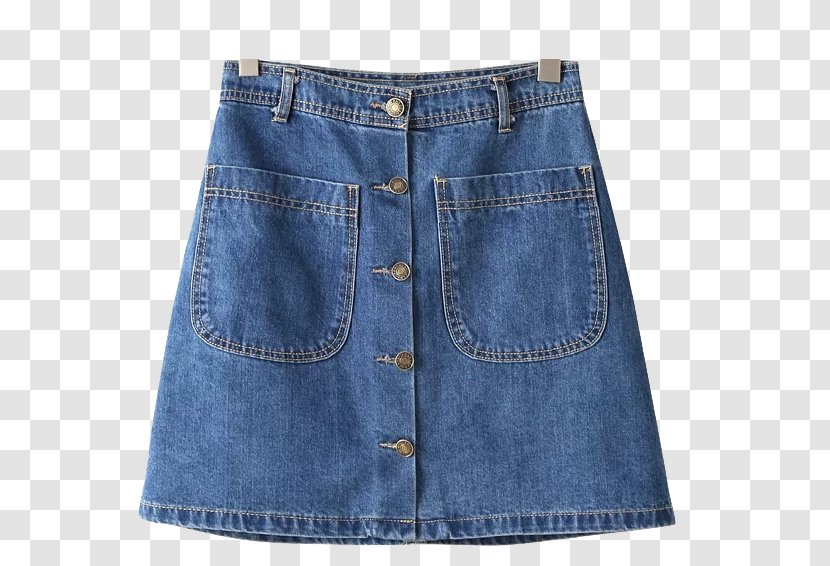 Jeans Denim Skirt A-line - Aline Transparent PNG