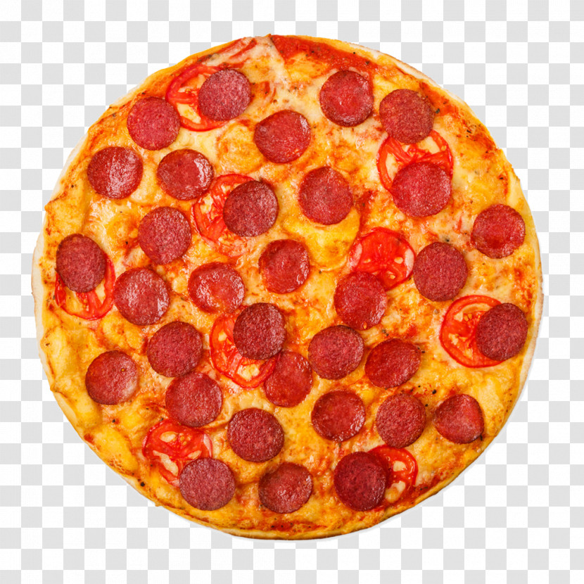 Pepperoni Pizza Sausage Junk Food Food Transparent PNG