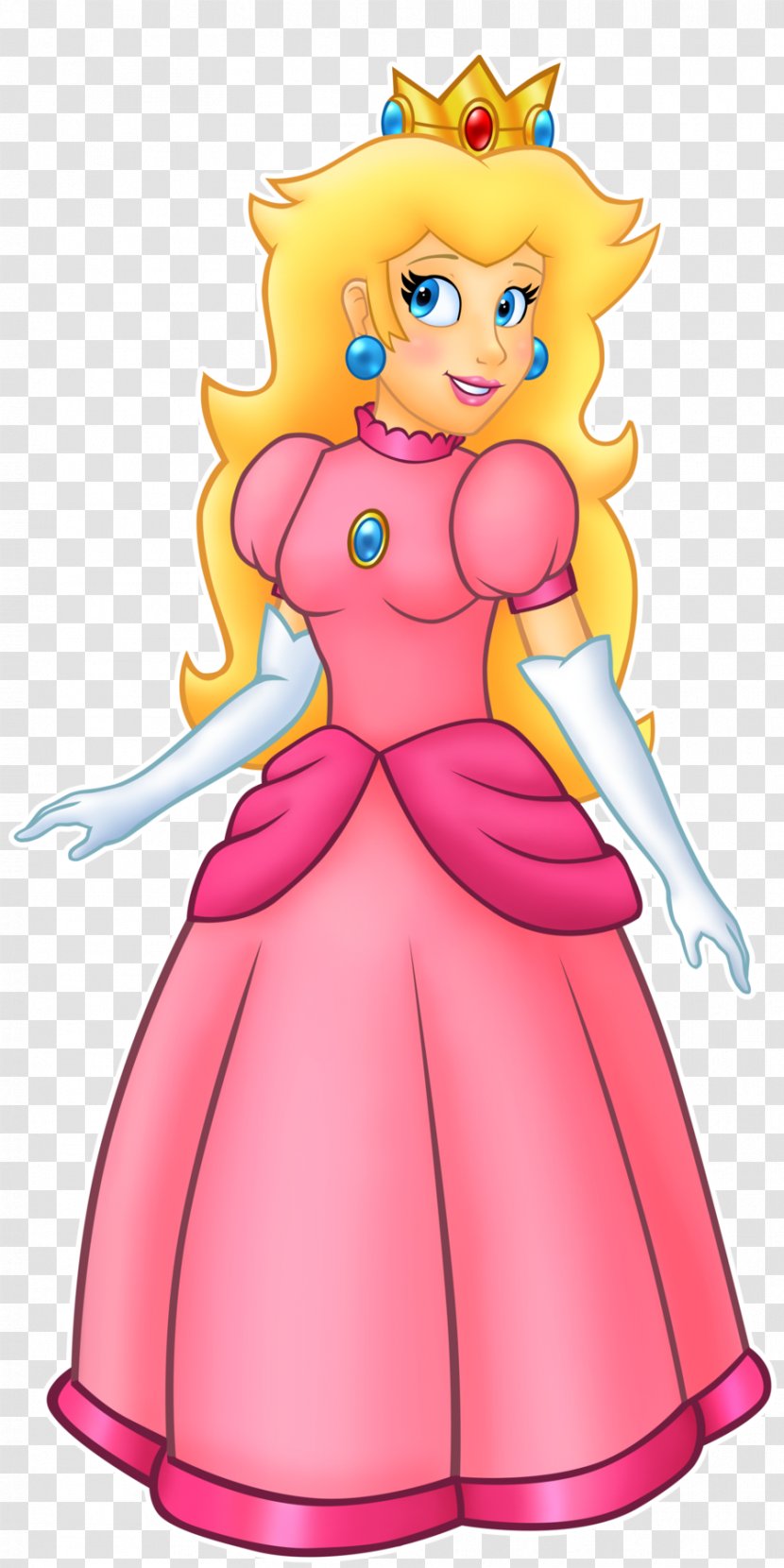 Super Princess Peach Mario Bros. - Magenta Transparent PNG