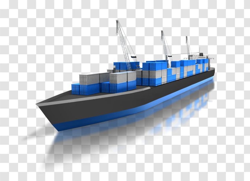 Cargo Ship Intermodal Container Animation - Naval Architecture Transparent PNG