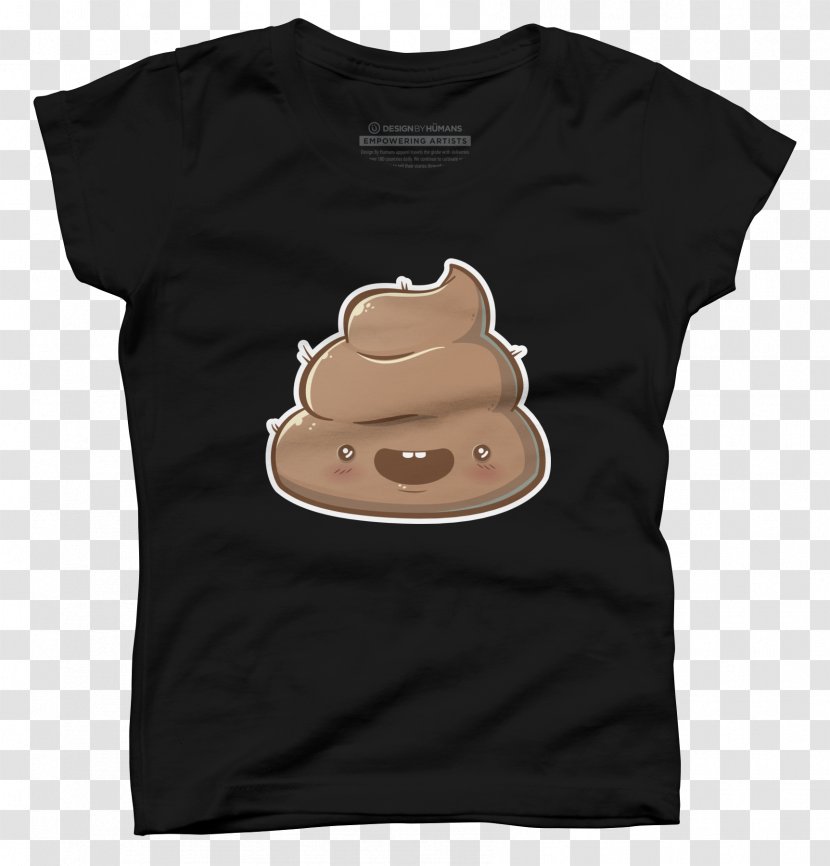 T-shirt Clothing Sleeve Shoulder Brown - Poop Transparent PNG