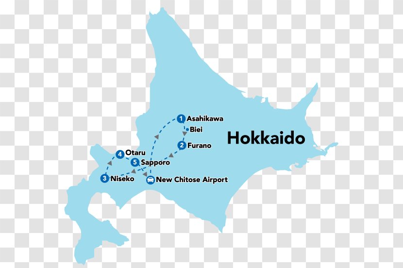 Furano Toyotomi Chitose Map Hokkaido Transparent PNG