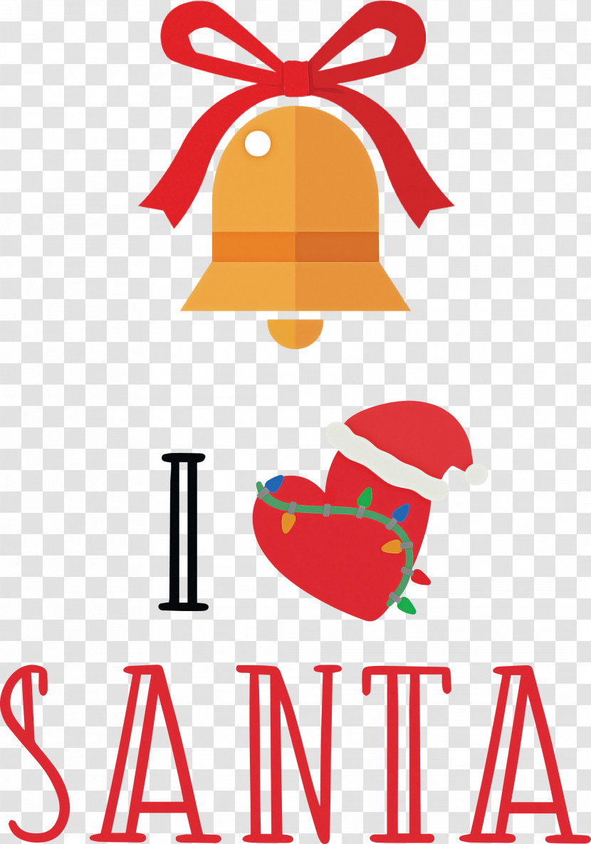 I Love Santa Santa Christmas Transparent PNG