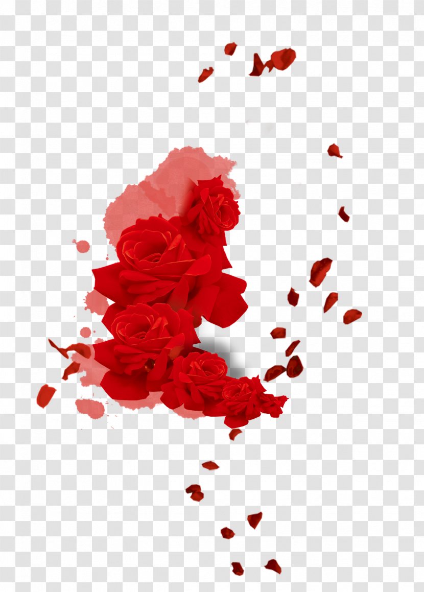 Petal Rose Flower - Valentines Day Transparent PNG