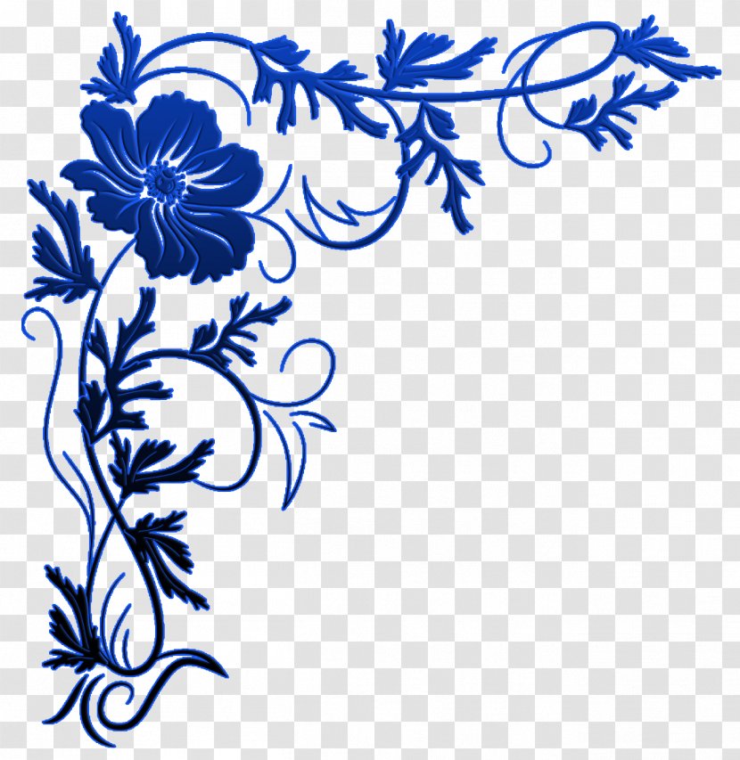 Floral Design Flower Paper Decorative Borders Clip Art - Black And White Transparent PNG