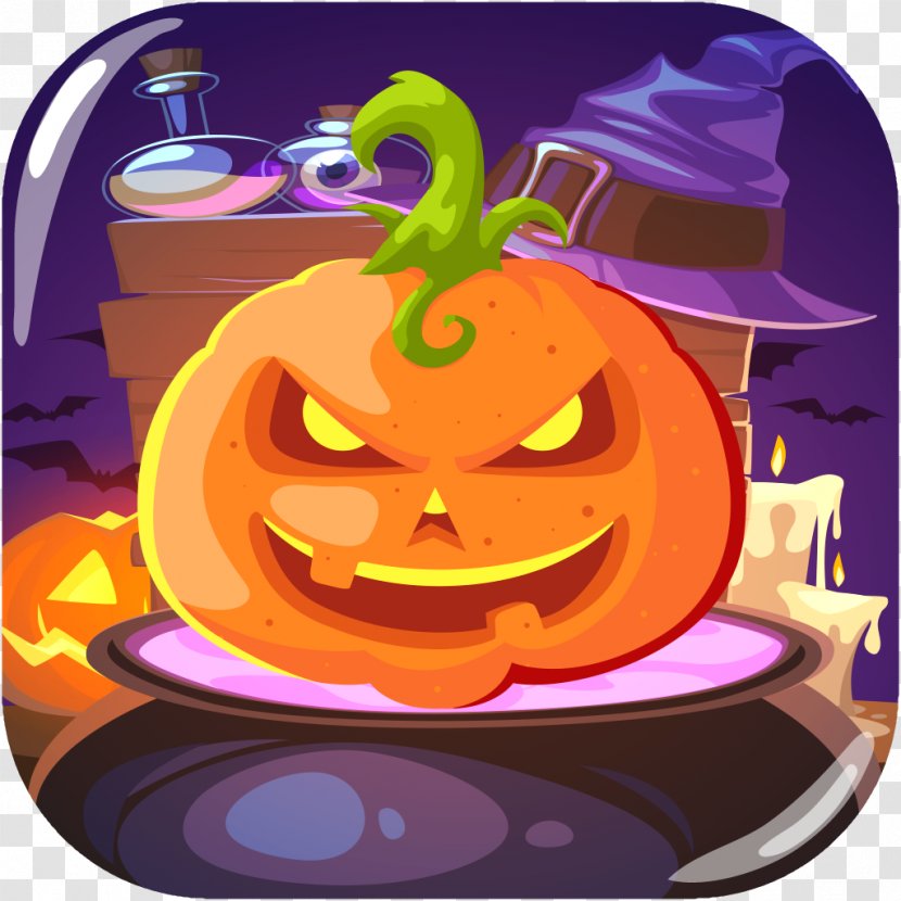 Jack-o'-lantern Tile-matching Video Game SpaceMatch3 Sweet Match 3 Halloween - Orange Transparent PNG