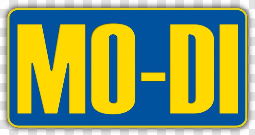 Mo Di No Brand Logo Trademark Grease - Yellow - Blue Transparent PNG