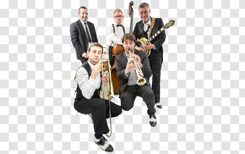 PIC'PULSES JAZZBAND Lyon Jazz Band Brass Instruments - Silhouette - Orchestre Transparent PNG