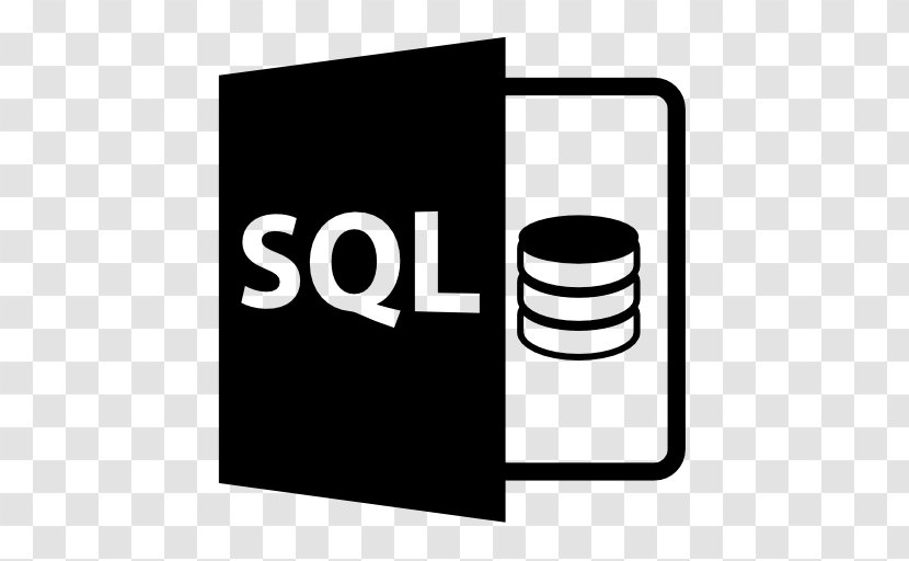 Microsoft SQL Server Express - Black And White - Logo Transparent PNG