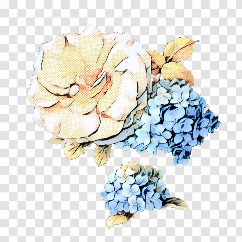 The Great Wave Off Kanagawa Floral Design Cut Flowers Hydrangea Painting - Petal - Plant Transparent PNG