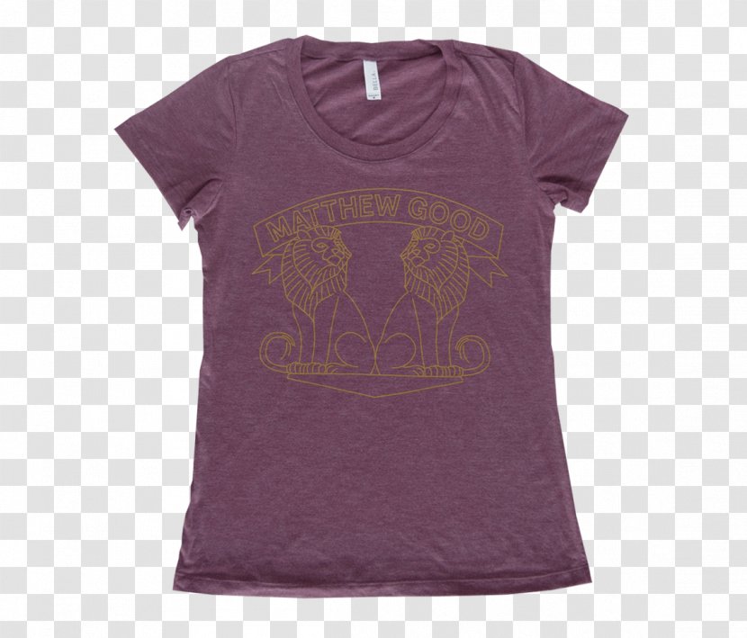 T-shirt Sleeve Neck Purple - Top - Shine Shirt Transparent PNG
