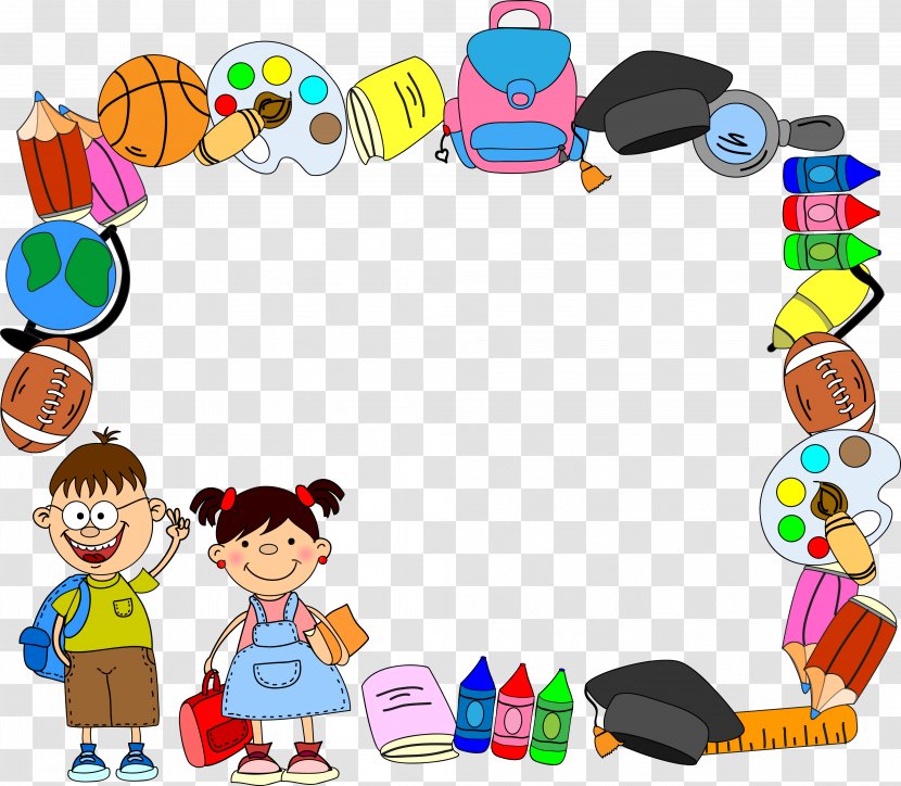 School Picture Frames Clip Art - Play Transparent PNG