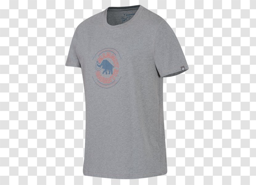 T-shirt Seon Sleeve Mammut Sports Group - Grey Marble Transparent PNG