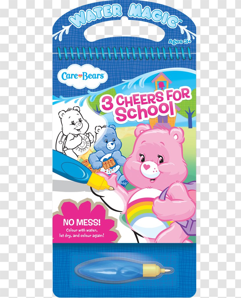 Water Magic Care Bears: 3 Cheers For School Paperback Book Font Transparent PNG