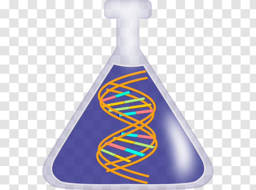DNA Nucleic Acid Double Helix Free Content Vector Clip Art - Cobalt Blue - Science Bottle Cliparts Transparent PNG