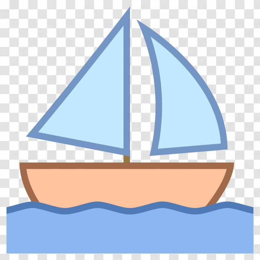 Sailboat Symbol - Sailing Ship - Boat Transparent PNG