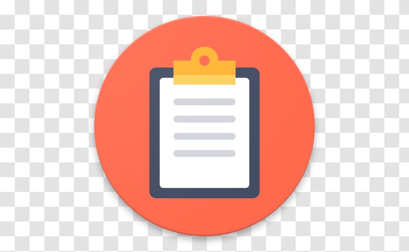 Clipboard - Orange Transparent PNG