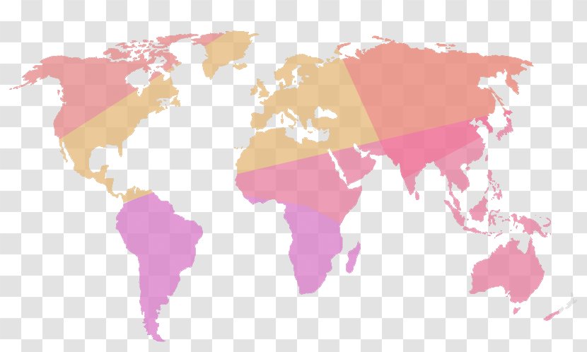 Surface Area Solar Power Energy - World Map Colored Lights Under Transparent PNG