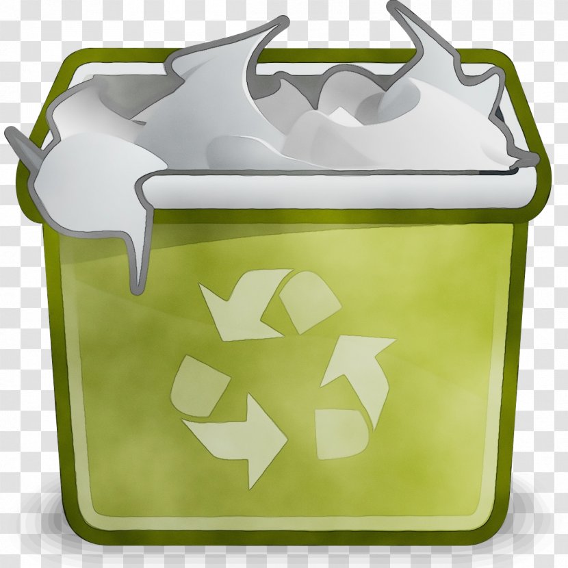 Green Food Storage Containers Yellow Recycling Bin Waste Containment - Cooler Container Transparent PNG