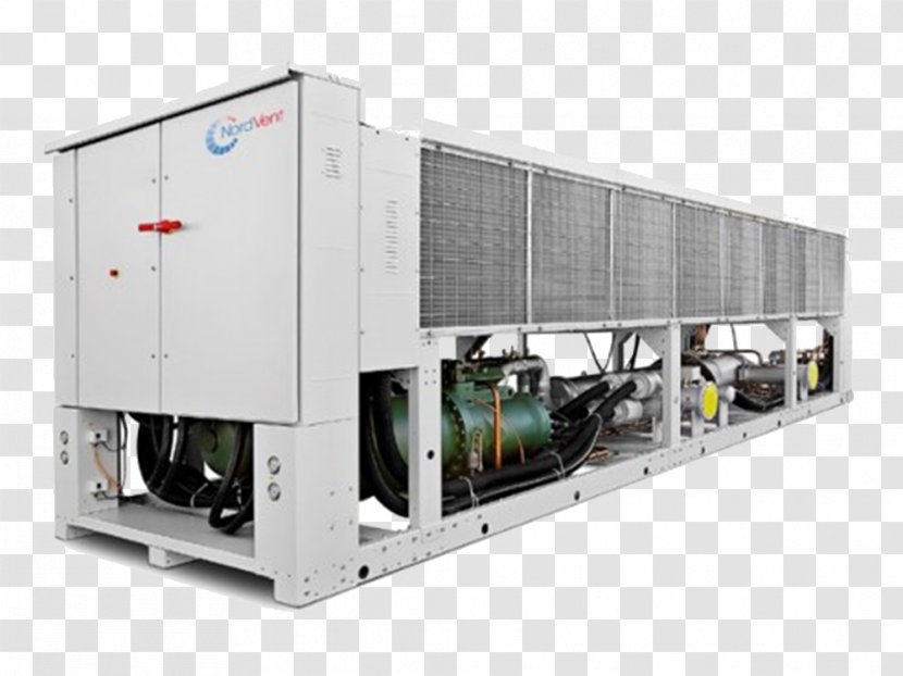 Water Chiller Machine Compressor Free Cooling - Aircooled Engine - Chilled Air Handler Transparent PNG