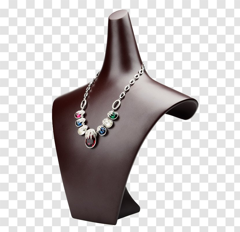 Necklace Earring Amazon.com Jewellery Pendant - Neck - Display Stand Transparent PNG