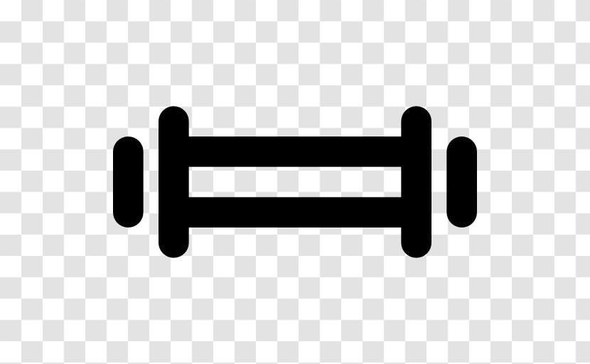 Logo Line Brand - Dumbbell Transparent PNG