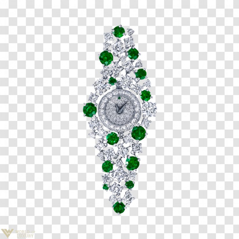 Emerald Graff Diamonds Jewellery Watch Ruby - Dial Transparent PNG