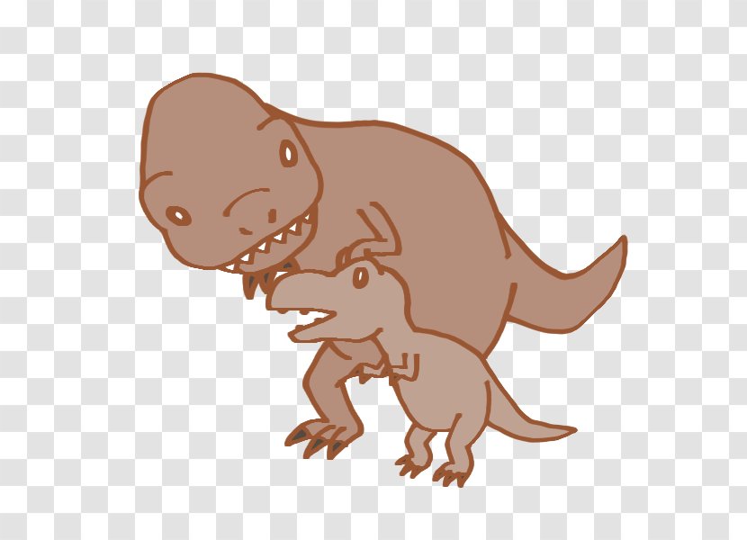 Tyrannosaurus Dinosaur Triceratops Illustration Brachiosaurus - Cartoon Transparent PNG