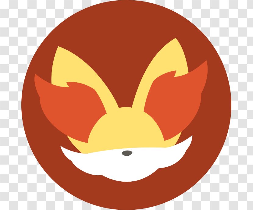 Fennekin Desktop Wallpaper Clip Art - Orange - Minimalist Transparent PNG