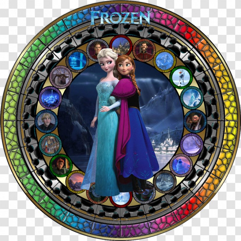 Belle Elsa Beast Stained Glass The Walt Disney Company - Stain Transparent PNG