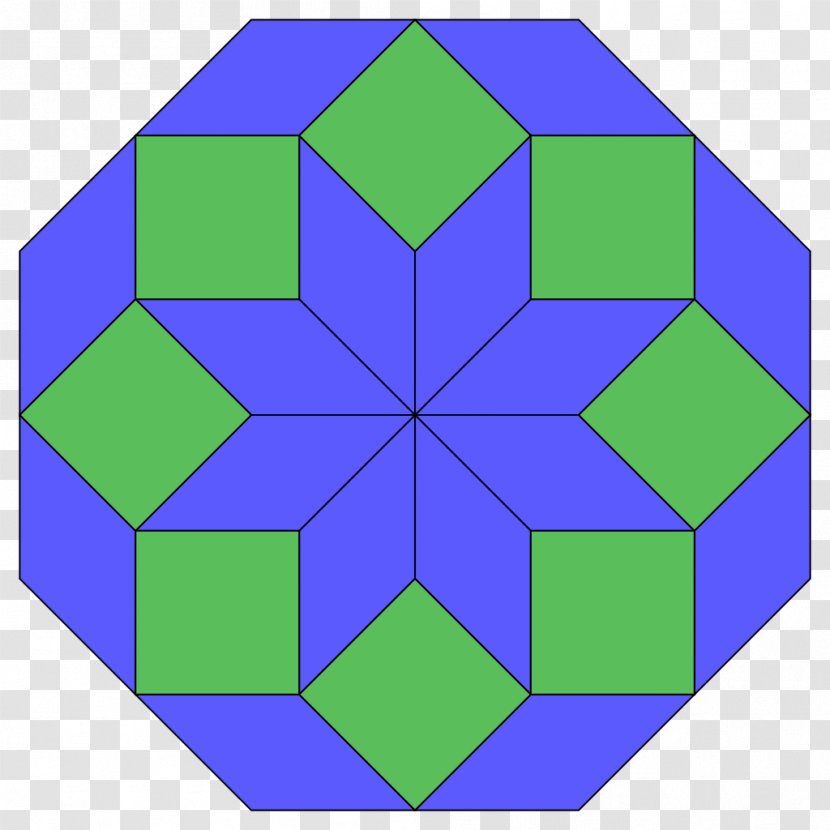 Quilting Spiral Octagon Polygon - Green - Regular Transparent PNG
