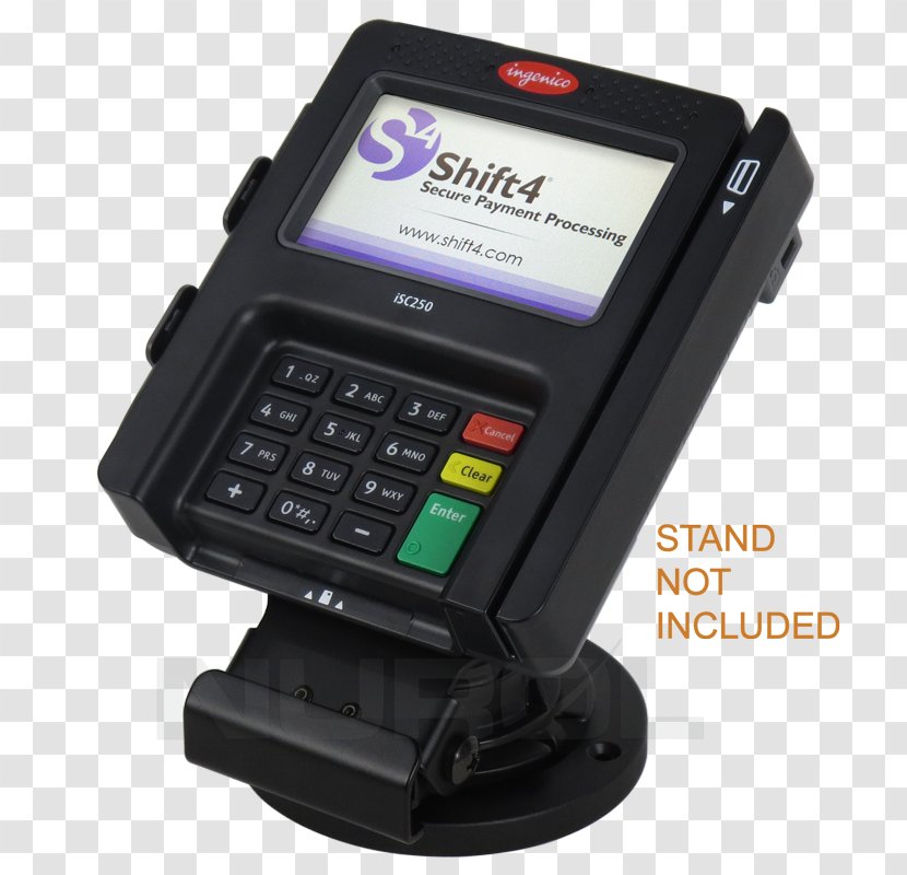 Ingenico Payment Terminal Credit Card EMV Point Of Sale - Computer Transparent PNG