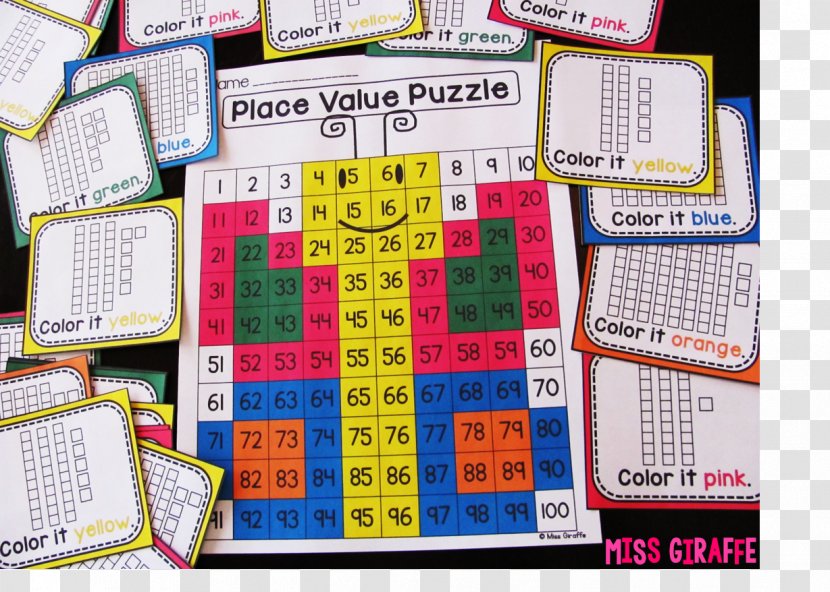 Number Sense Game Base Ten Blocks Counting - First Grade - Mathematics Transparent PNG