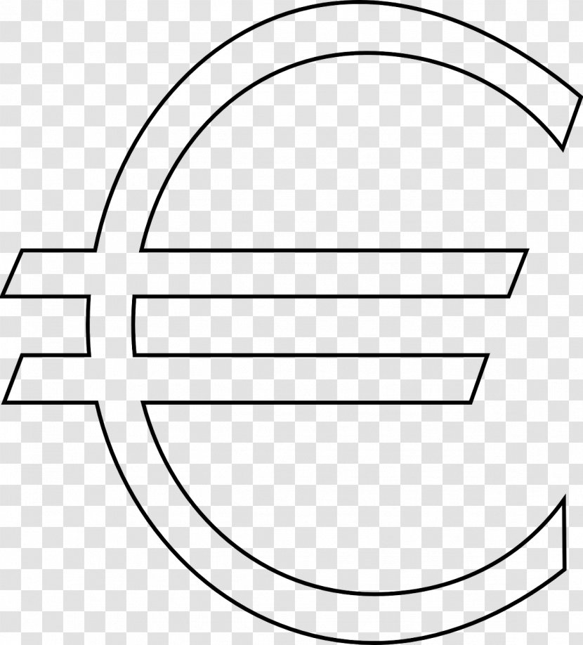 Euro Sign Currency Symbol Clip Art - Watercolor Transparent PNG