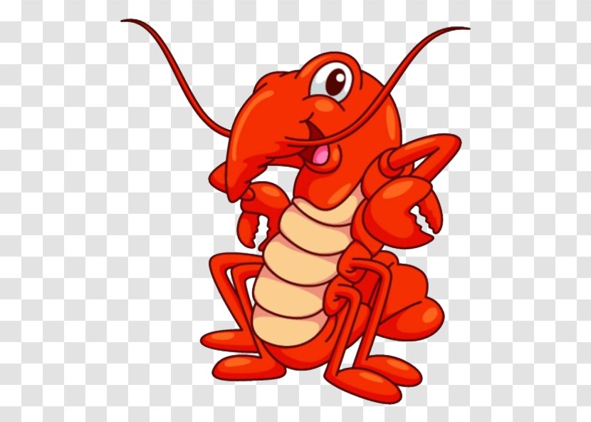 Lobster Cartoon Illustration - Humour - The Tail Transparent PNG