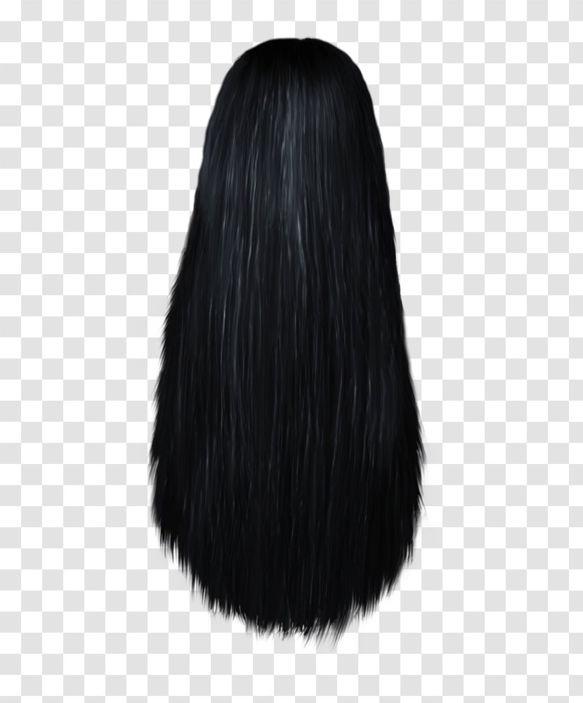 Black Hair Wig Brown Brush Long - Women Image Transparent PNG