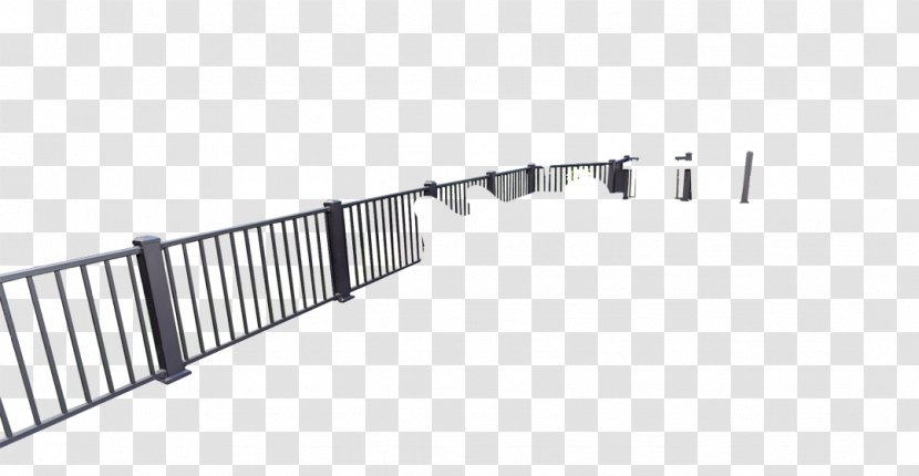 Guard Rail Fence Steel Handrail Deck - Chainlink Fencing Transparent PNG